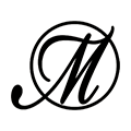 M logo